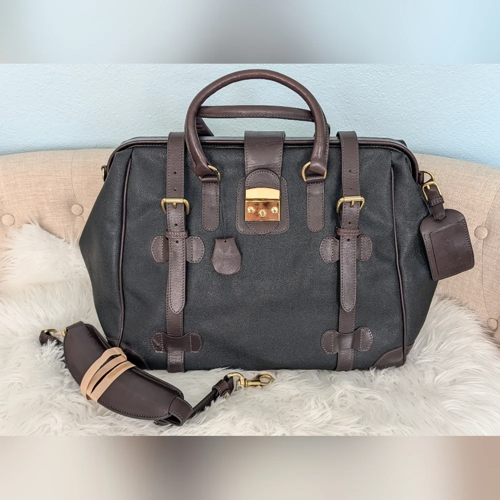 J PETERMAN Leather, Canvas Gladstone Bag ,Weekend Bag & Safari Bag .Never Used